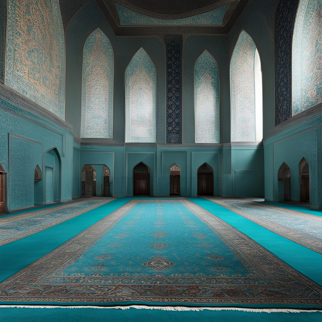 Turkuaz Cami Halısı